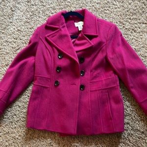 St John’s Bay Fuschia Pea Coat